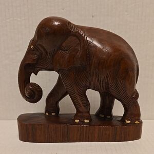 Handcrafted Wooden Elephant Figurine